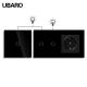 Single Live Wire Control Double Switch With Indicator Light On/Red Off/Blue Tempered Glass Panel Button
