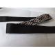 Black Custom Jacquard Ribbon Three Color Pattern Flat Machine Knitting