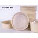 Oil Proof PLA Lining Bamboo Paper Salad Takeaway Bowls 1000ml