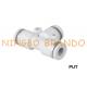 PUT Union Tee Push-In Pneumatic Air Hose Fittings 1/8'' 1/4'' 3/8'' 1/2''