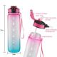 32oz Plastic Sports Water Bottles Frosted Gradient Sports Drink Water Bottle With Lifting Rope