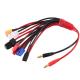 Customized Battery Wiring Harness Cable With 2.0mm 4.0mm 4.50mm Banana Plug