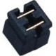 Black Mini Jumper Two Conjoined Tmale Female Two Pin Connector Gold Flash Pbt