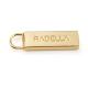 Gold Engraved Metal Zipper Puller for Bag Garment Case Durable and Customized Design