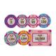 Nylon Casino Poker Chips Stickers Custom Professional With RFID