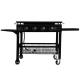Steel Commercial Flat Top Grill Plancha Gas Grill with 2 Sides Piezoelectric Ignition