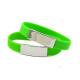Customized silicone band with metal clip /clasp stainless steel silicone wristband