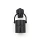 Custom Engraved Logo Metal Zipper Puller for Handbag Luxury Zipper in Black Cylinder