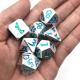 Dice Practical Polyhedral Handmade Luxury Blue Light weight For Collection