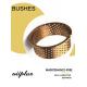 Mining CuSn8 Bronze Bearing Cylindrical With Holes 092 Flanged Sleeve Bushes