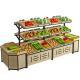 Customized Colors Fruit Display Shelf Single Sided Supermarket Rack