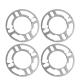 High Performance 5 Lug Rim Universal Wheel Spacers 78 Mm Diameter Cast Aluminum