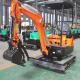 Diesel Powered 1 Ton Mini Excavator Boom Sway Mini Bagger Excavator 1000kg