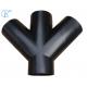 PN6 110mm HDPE Drainage Fittings Siphon Lateral Cross With Injection Technic