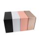 Flap Custom Matte Black Luxury Foldable Hard Paper Magnetic Closure Gift Box for