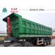 High Durability 40 CBM End Dump Trailer With 3 Axle For Copper Transportation