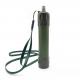 Outdoor Flushable Water Filter Straw Portable Water Purifier Straw Hiking Camping Emergency Survival