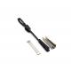 FTTH Nylon and Metal Flat Optical Plastic Fiber Optic Drop Cable Black Fiber Tension Clamp