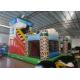 Colorful spaceship inflatable fun city / Digital painting inflatable airship amusement park for sale