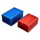 Anodizing OEM Red Blue Power Extruded Aluminium Enclosure With CNC Processing