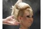 Models display hairstyles during Crystal Angel Festival