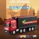 TF FM USB FM Radio TF Card USB Portable Mini Speaker Led Light For BT Trucks Model Car