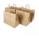 OEM Kraft Paper Handbag / Coffee Bags CMYK Embossed Eco Friendly