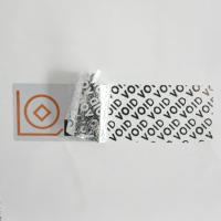 Metalized Foil VOID Security Labels Total - Transfer For Cosmetics Plastic Packaging