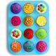 2016 eco-friendly food grade non-stick 12 cup silicone muffin pan cupcake maker