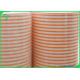 60gsm 120gsm Food Ink Printed Food Grade Straw Paper Roll with One Side Glazed Paper