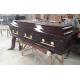 Black Walnut Color Wooden Coffins European Style Exterior Polyester Paint