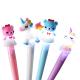 4pcs Set Heat Sensitive Erasable Ink Plastic Gel Light Pen for Trending Cartoon Bear