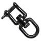 Customized Color Aluminum Swivel Carabiner With Durable Stainless Steel Jaw Eye