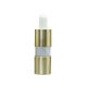 Gold Empty Essential Oil Bottle 20ml 0.25ml Dosage UV Coating Liquid Dropper With Bulb