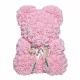 Hot Selling Wholesale Foam / PE Handmade Artificial Flowers Rose Bear for Valentine Day Gift 40cm rose bear