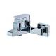 Wall Mounted In The Wall Bath Taps Zinc Handle Hot And Cold Mixer Tap