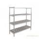 4 Tire Restaurant Storage Stainless Steel Kitchen Shelving With CE