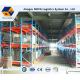 Portable Push Back Pallet Racking Q235 Steel For Space Utilization Removable