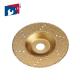 Gold Color Flat Vacuum Brazed Diamond Cup Wheel 22.23 Mm Hole For Marble Slab