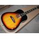 Factory 41 inch Solid Top tobacco sunburst 70th Anniversary John Lennon acoustic guitar with electric guitar's pickup