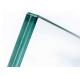 1.14PVB+6mm Toughened Glass Panels , Green Laminated Glass For Estate / Building Glass