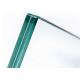 1.14PVB+6mm Toughened Glass Panels , Green Laminated Glass For Estate / Building Glass