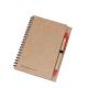 70Shts 153g Spiral Coil Notebook , 70gsm Elastic Band Notebook With Paper Pen