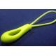 Non - Toxic Rubber Zipper Puller TPU With Polyester Cord Easy To Shape