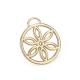 Lightweight Gold Circular Pendant Flower DIY Geometry Handbag Decoration