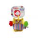 Plush Owl / Fish Teether Safe Infant Baby Toys With Rainbow Coloured Fabrics