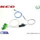0.9 mm 1*8 Fiber Optic Splitter / Passive Fiber PLC Splitter 1X8 With Fan Out Kits