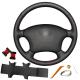 Hand Stitching Black Custom Artificial Leather Personalized Design Steering Wheel Cover For Lexus LS400 1995