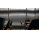 Zebra Double Layer Office Window Drapes Blind Cordless With Smart Motor