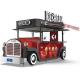 Electric Mobile Food Cart Trailer Hot Dog Vending Cart Ice Cream Push Cart